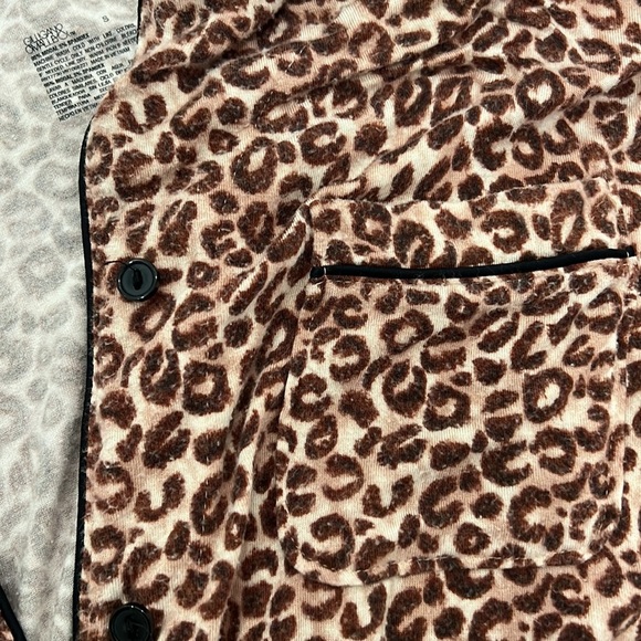 Gilligan & O'Malley Sleepwear Leopard Print Set Size S - Picture 4 of 7